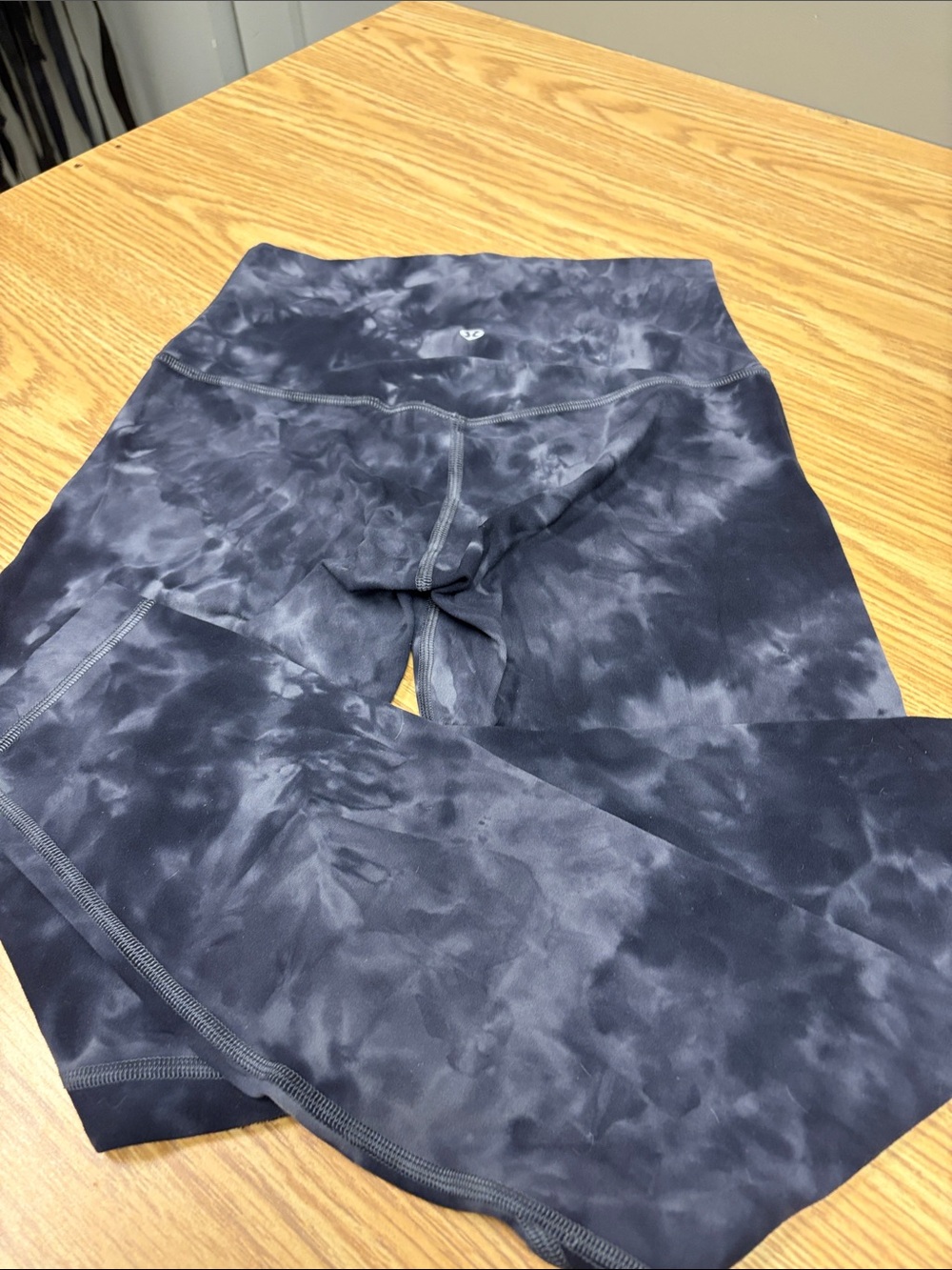 lululemon athletica Navy Tie-Dye High-Waist Leggings